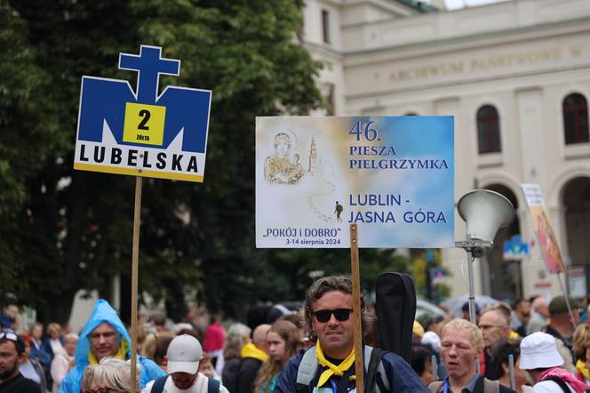 Lubelska Piesza Pielgrzymka na Jasną Górę 2024. Pątnikom deszcz niestraszny!