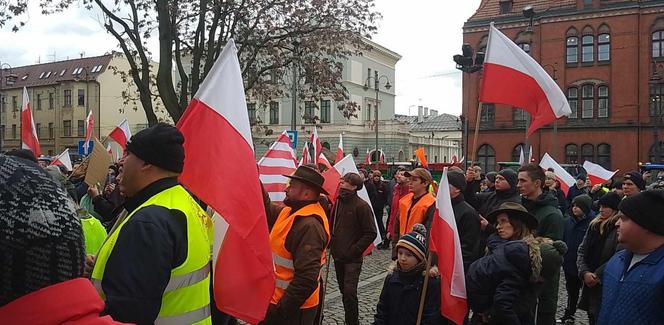 Protest rolników w Bydgoszczy