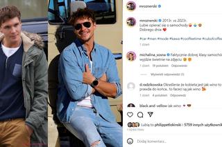 Mikołaj Roznerski (Marcin w M jak miłość) na Instagramie