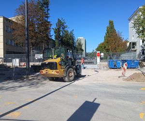 Budowa tramwaju na ul. Rakowieckiej w Warszawie