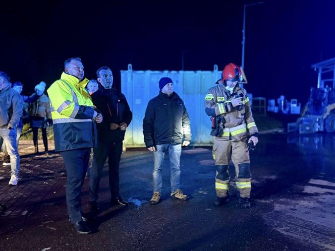 Pożar sortowni odpadów w Elblągu