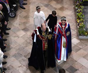 Księżniczka Charlotte i książę Louis na koronacji króla Karola III