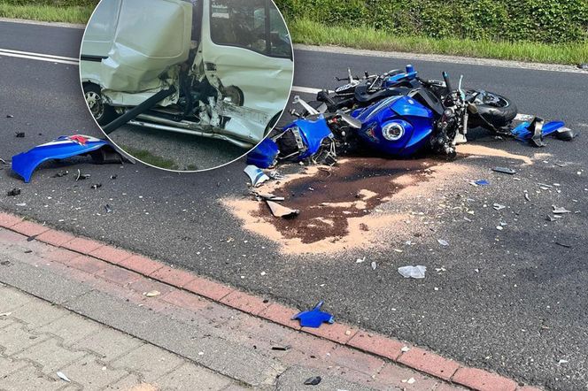  Śmiertelny wypadek motocyklisty. Huknął w busa [ZDJĘCIA]