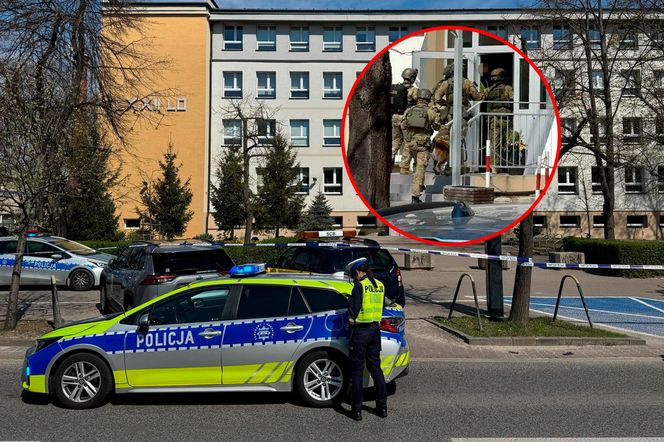 Kontrterroryści w liceum w Warszawie! Teren odgrodzony. Co się dzieje?