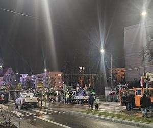 Protest rolników w Olsztynie 21 lutego. Co dzieje się w centrum?