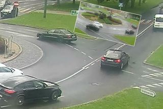 Driftował na rondzie w Kołobrzegu! Szybko tego pożałował
