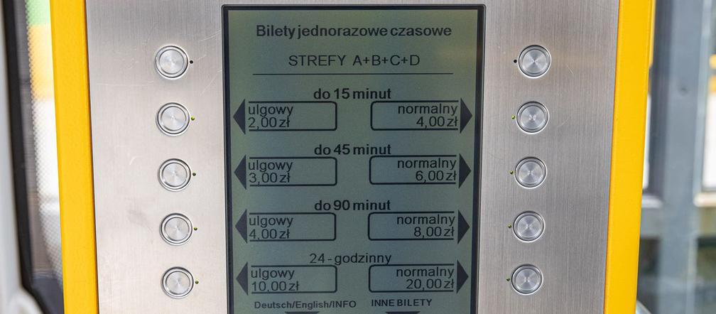 Najdroższe bilety za komunikację miejską w Poznaniu