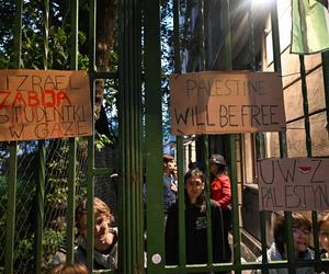Protest okupacyjny studentów UW - w obronie Palestyny