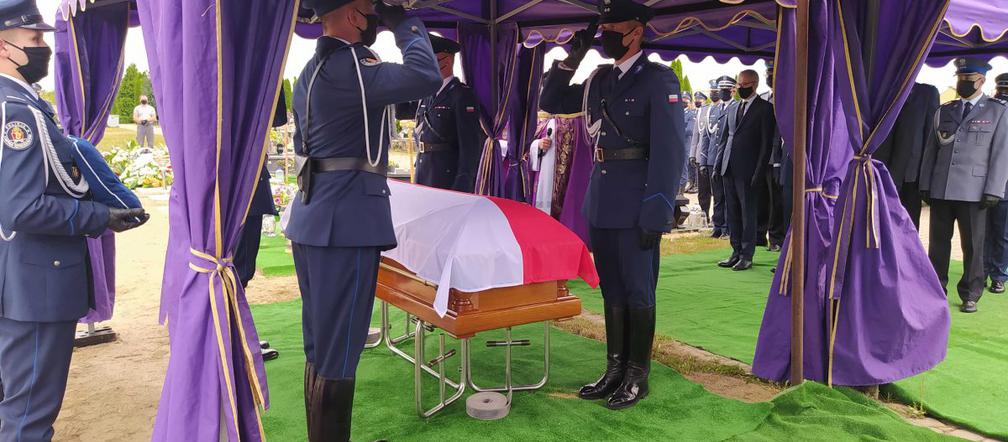 Pogrzeb policjanta, który utonął ratując dziecko
