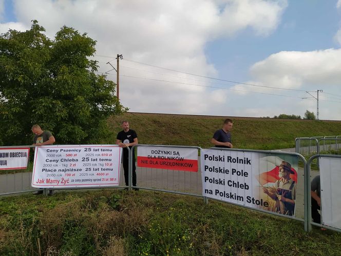 Protest rolników w Medyce