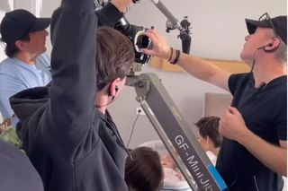 Na dobre i na złe nowy sezon. Kubuś (Wiktor Trojan), Blanka (Pola Gonciarz), Nina (Rita Sobocińska) na planie