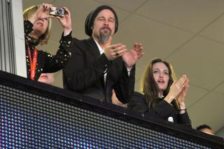 Angelina Jolie i Brad Pitt na Super Bowl