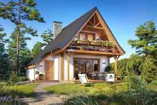 Projekt domu Chatka 2 - wizualizacje i rzuty MG0046