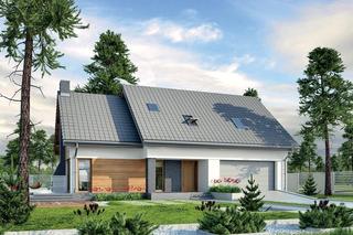 Projekt domu M210 Jasna przestrzeń z katalogu Muratora - wizualizacje, plany, rysunek, aranżacje