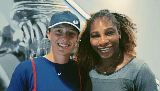 Iga Świątek i Serena Williams