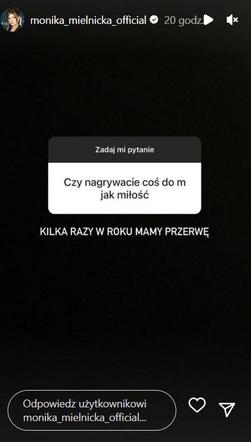 Monika Mielnicka (Lilka w M jak miłość) o przerwie na planie