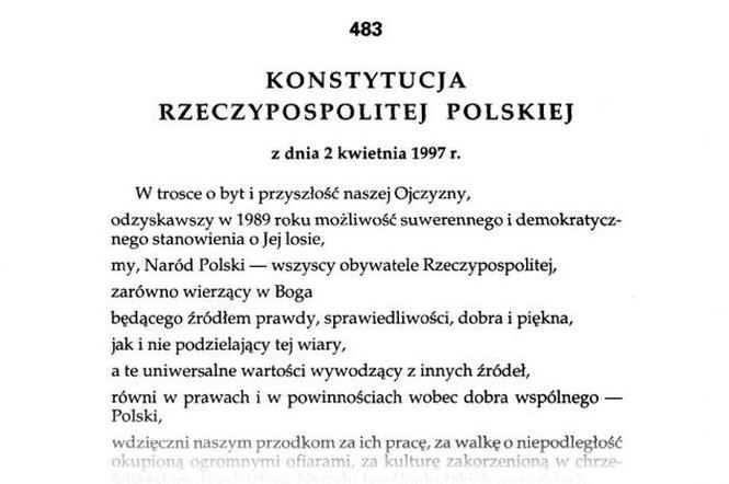 Konstytucja RP: pełny tekst do pobrania [PDF]; Źródło: www.sejm.gov.pl