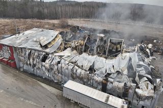 Dwie doby zajęło gaszenie potężnego pożaru w woj. lubelskim