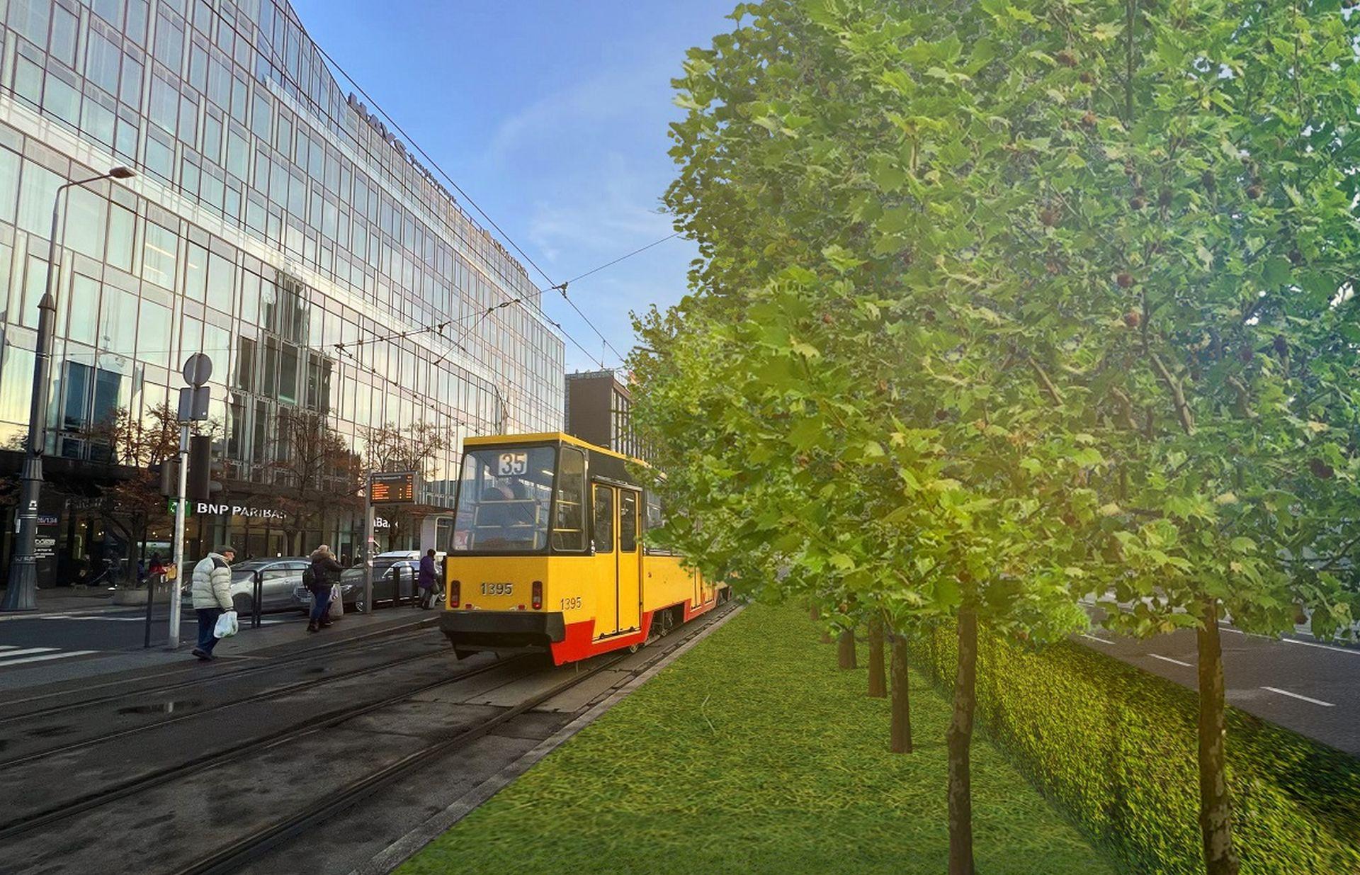 Jeszcze bardziej zielona Marszałkowska