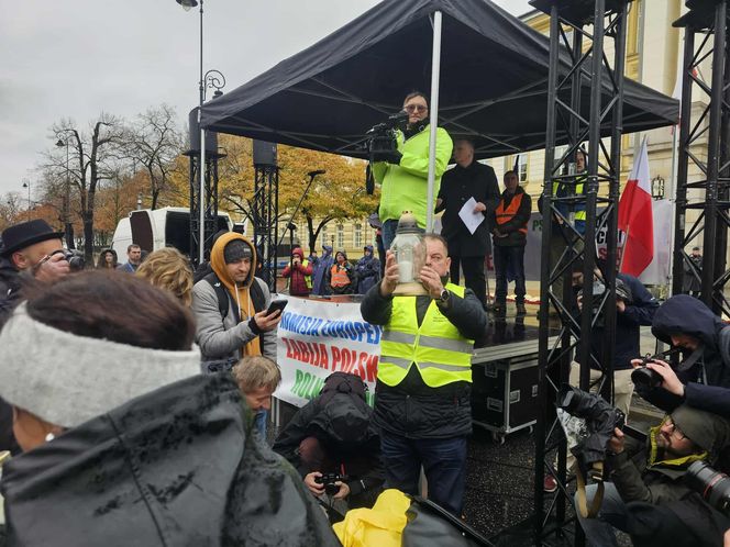 Protest plantatorów tytoniu w Warszawie (3.11.2025)