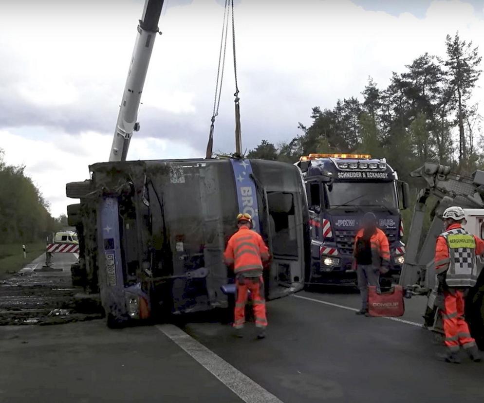 Wypadek autokaru w Niemczech