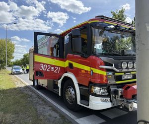 Kierowca Toyoty wjechał w pieszych na Bielanach. Cztery osoby trafiły do szpitala