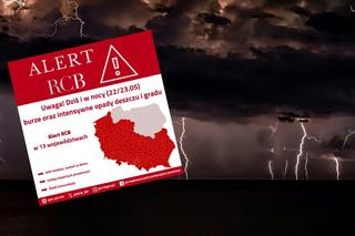 Alert RCB przed burzami dla 13 województw! „Jeśli możesz, zostań w domu”