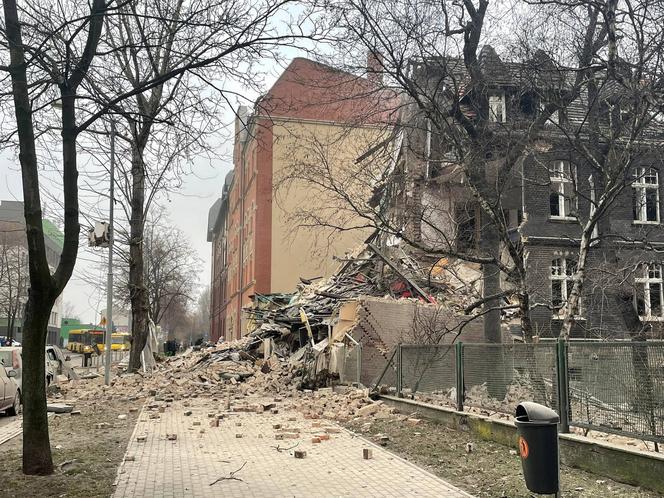 Wybuch gazu w kamienicy w Katowicach. Budynek całkowicie się zawalił 