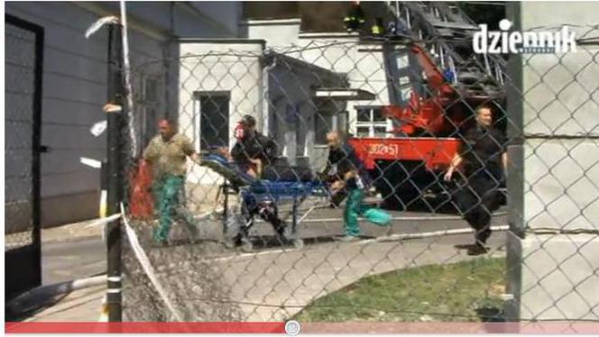 Pożar w szpitalu w Lublinie 