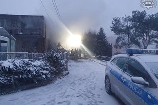 Pożar domu w Zbrosławicach