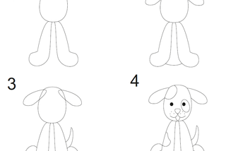 Jak narysować psa? Przykładowy szkic psa