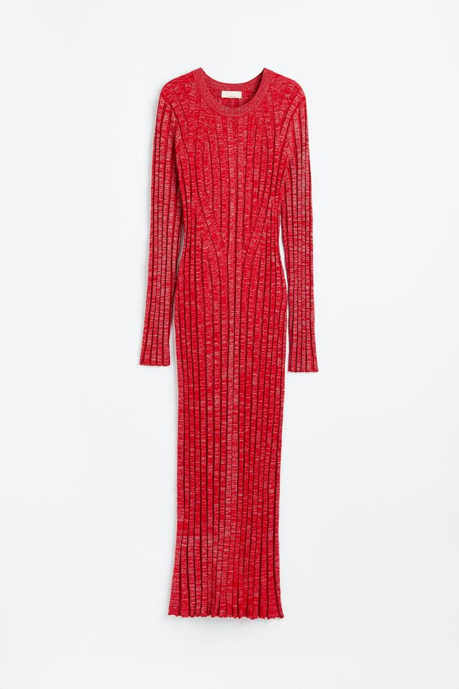 Czerwona sukienka na Wigilię z H&M