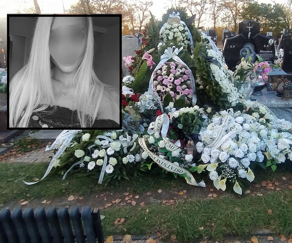 Białe róże okryły grób pięknej Wiktorii. Morze łez po śmierci 25-latki z Łochowa
