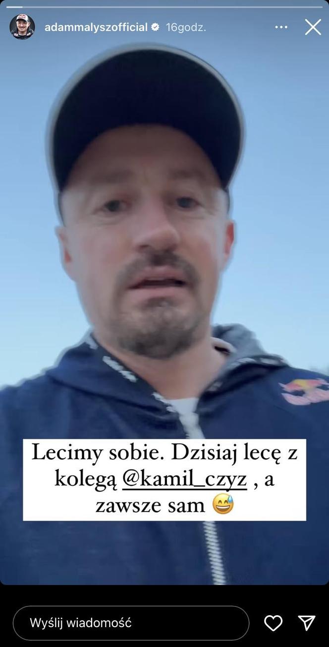 Adam Małysz biega ze swoim zięciem