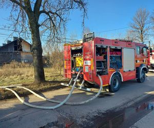 Pożar na osiedlu Bugaj w Starachowicach