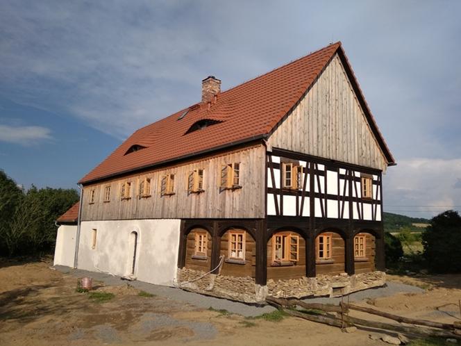 Dom przysłupowy w Grabiszycach Średnich na Dolnym Śląsku