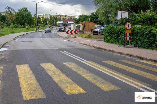 Wahadło na ulicy Okrzei. Mieszkańców Bełchatowa czekają utrudnienia