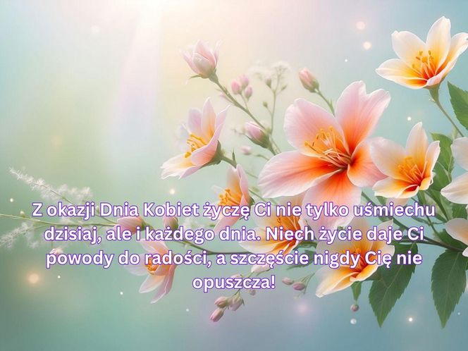 Kartki z życzeniami na Dzień Kobiet dla mamy
