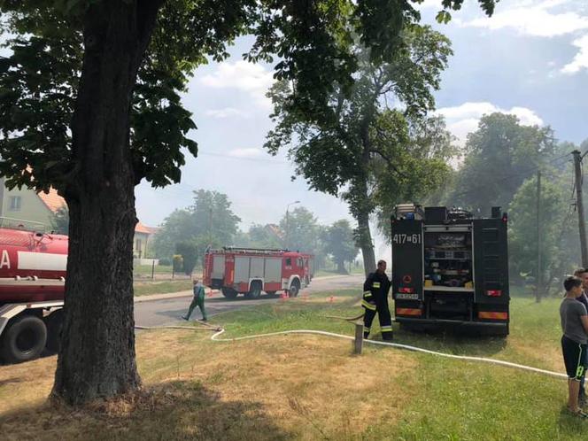Sulęcin, pożar zbóż