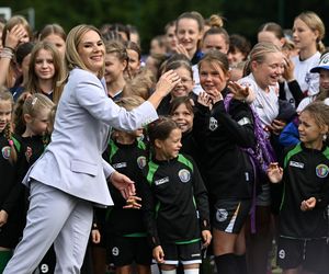 Marta Nawrocka na festiwalu piłki kobiecej