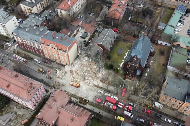 Wybuch gazu w Katowicach z drona