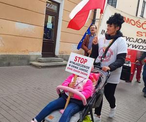 Protest przeciw CPK w Zamościu