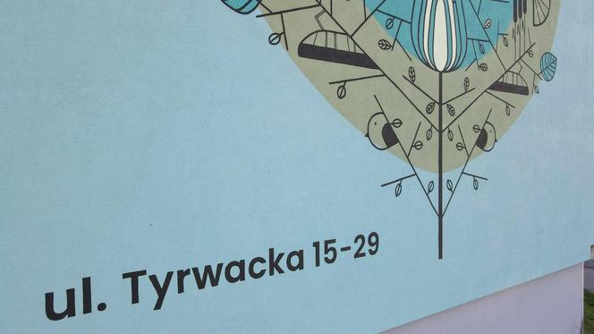 Nowy mural na Naramowicach. Upamiętnia budowę nowej trasy tramwajowej