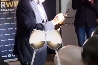 Korwin świętował urodziny z partią