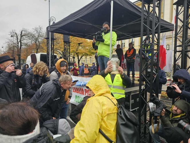 Protest plantatorów tytoniu w Warszawie (3.11.2025)