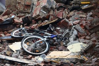 Zawalona kamienica w Cieszynie. Trwają oględziny