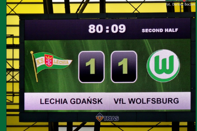 W 80 minucie Mario Maloca zdobył wyrównującą bramkę dla Lechii Gdańsk.