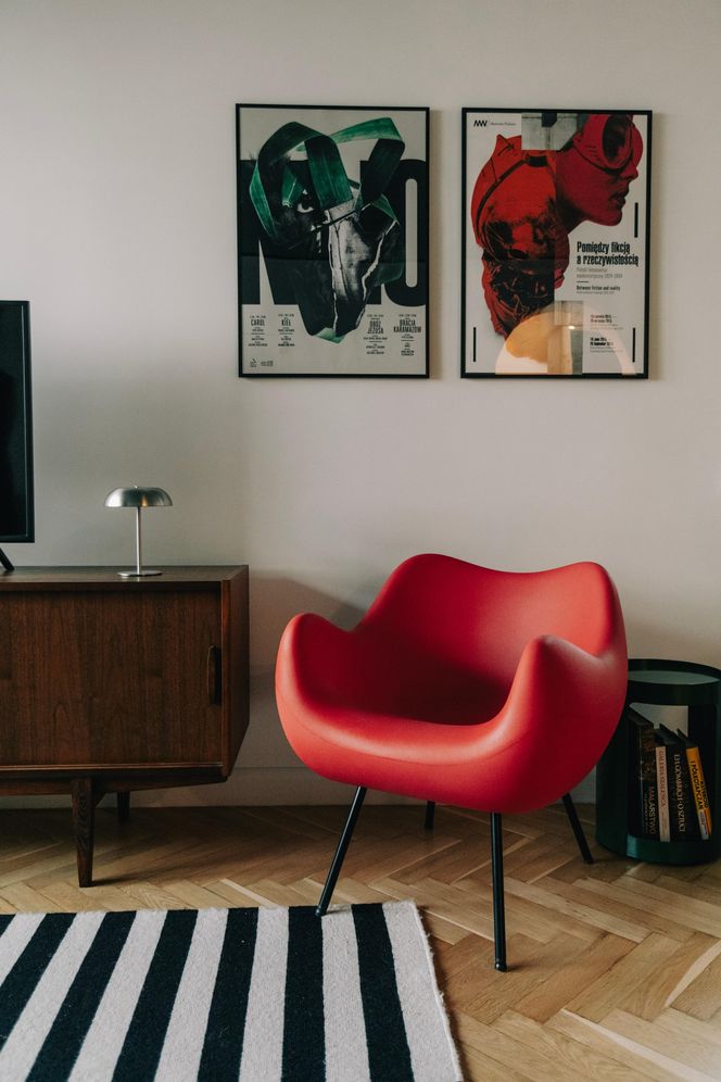 Retro mieszkanie z dodatkiem współczesnego eklektyzmu 
