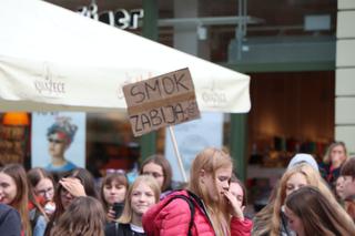 Młodzieżowy Strajk Klimatyczny w Toruniu. Protestowali przeciwko rządowi i korporacjom