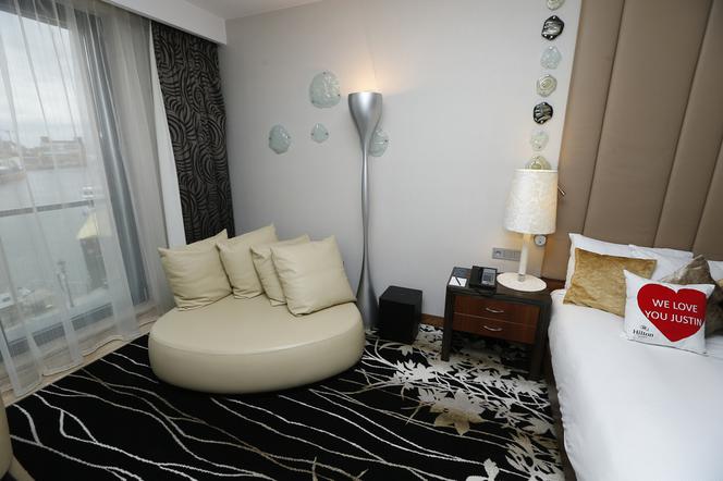 Justin Timberlake w Polsce - apartament Justina w hotelu Hilton Gdańsk